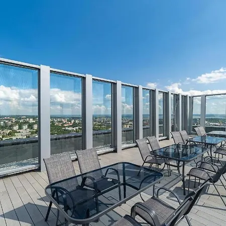 Luksusowy Z Widokiem, Basenem I Sauna Hanza Tower Apartment *
