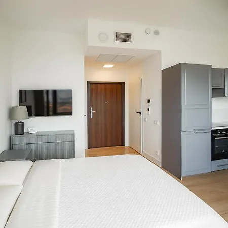 Apartmán Luksusowy Z Widokiem, Basenem I Sauna Hanza Tower Štetín