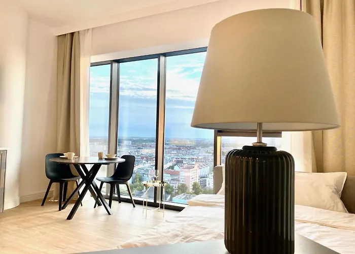 Luksusowy Z Widokiem, Basenem I Sauna Hanza Tower Daire *