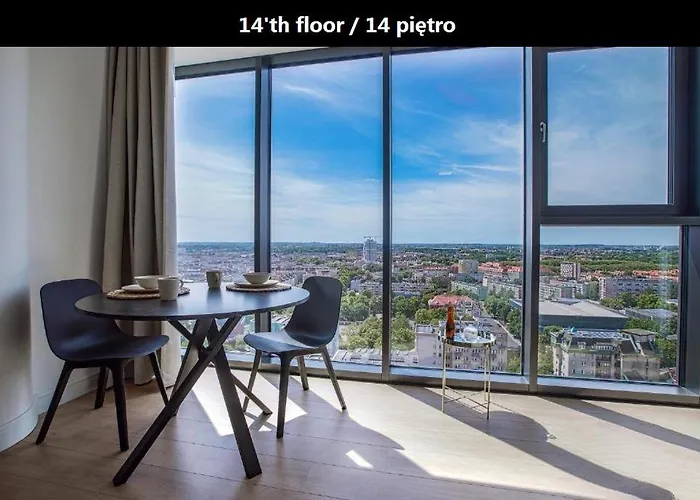 شقة Luksusowy Z Widokiem, Basenem I Sauna Hanza Tower